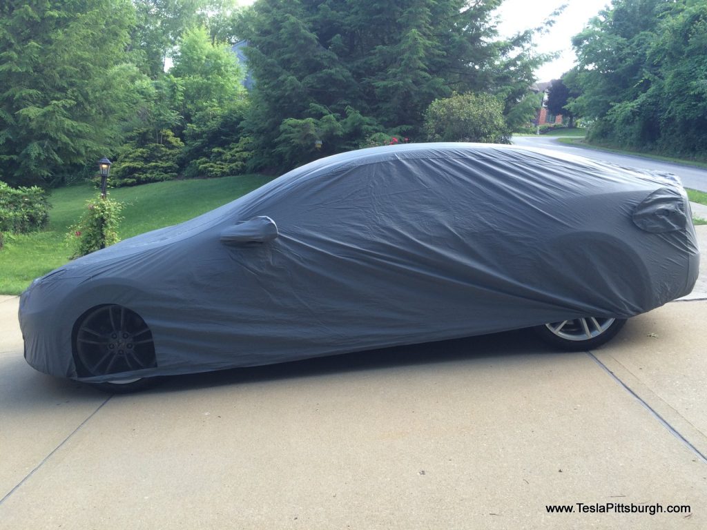 Tesla Model S car cover by EVannex Tesla Model S car cover by EVannex