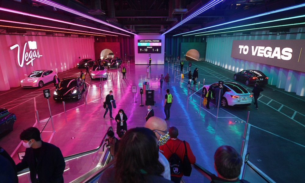 the boring company's vegas loop entrance
